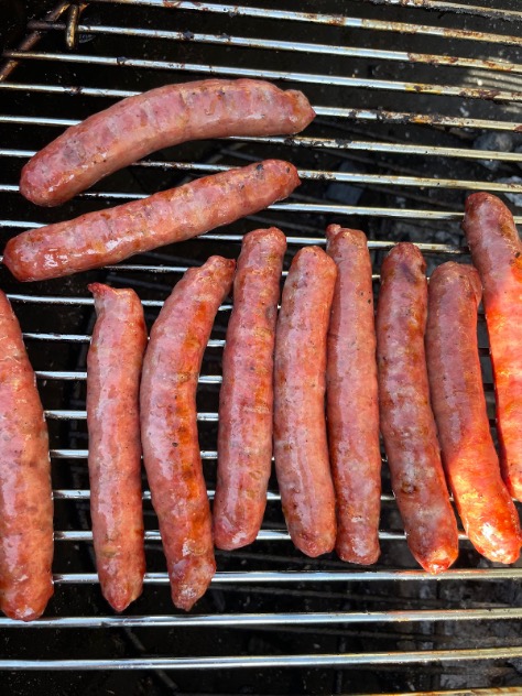 Iberico worstjes na indirect garen en grillen